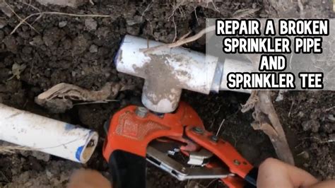 fix irrigation pipe leak|How to Repair a Broken Sprinkler Line (with Pictures)